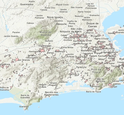 Comunidades em Macrobacias e Microbacias - Rio de Janeiro (RJ)