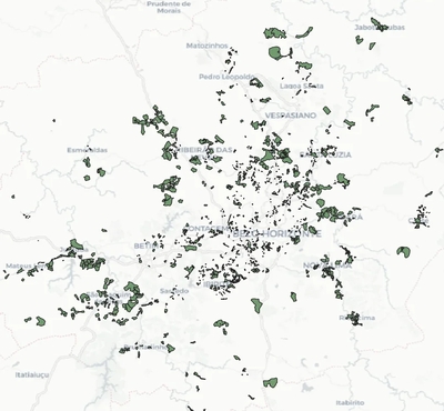 Malha dos Núcleos Urbanos Informais - Belo Horizonte (MG)