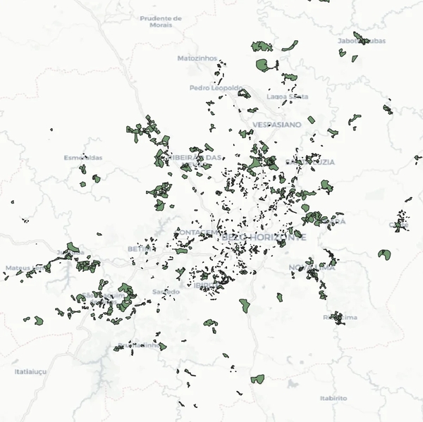 Malha dos Núcleos Urbanos Informais - Belo Horizonte (MG)