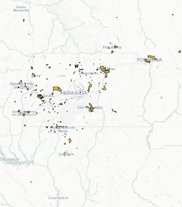 Malha dos Núcleos Urbanos Informais - Brasília (DF)