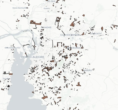 Malha dos Núcleos Urbanos Informais - Porto Alegre (RS)