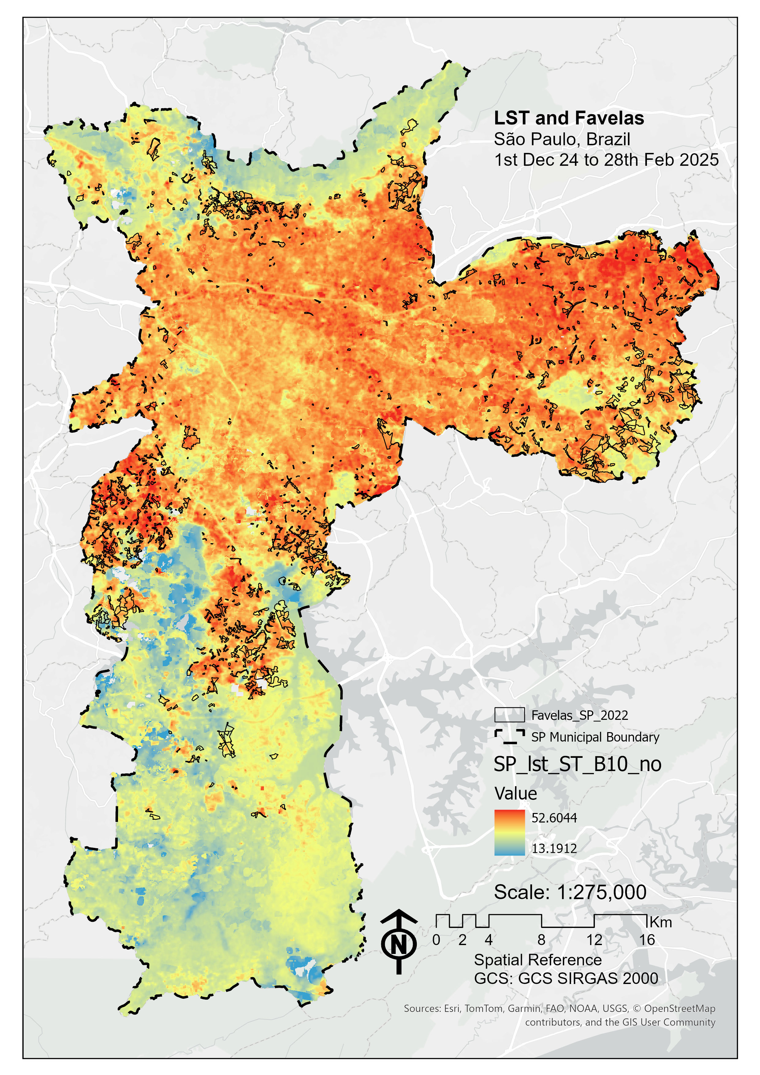 Land Surface Temperature - SP