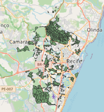 Favelas, Cortiços e Loteamentos Irregulares - Recife (PE)
