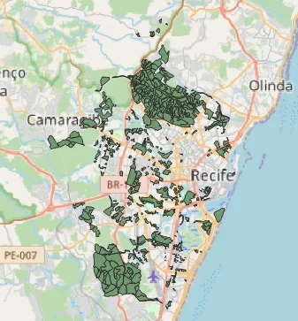 Favelas, Cortiços e Loteamentos Irregulares - Recife (PE)