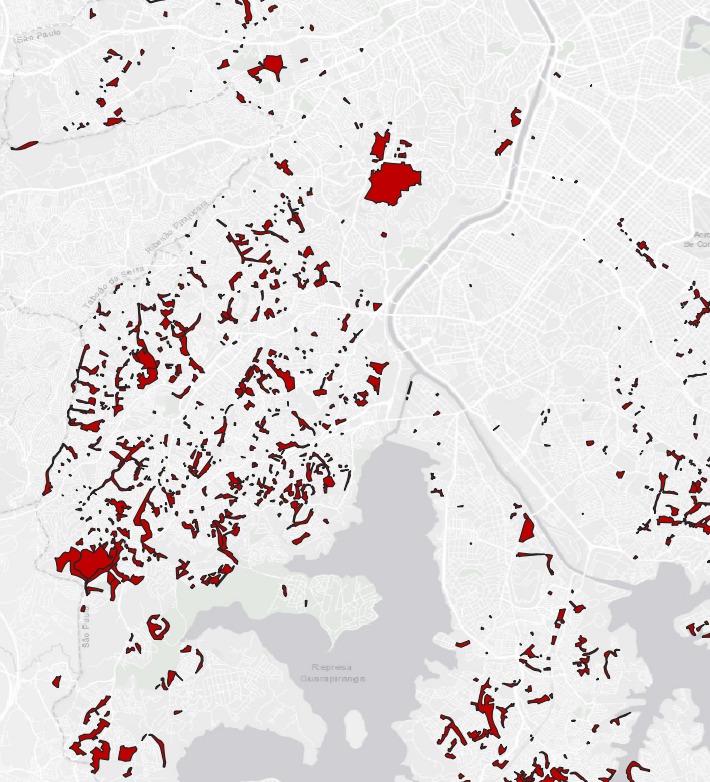 Base de favelas e Loteamentos  (2000-2010) - São Paulo (SP)